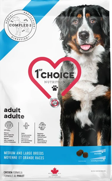 Nourriture 1st Choice chien adulte moyen et grand