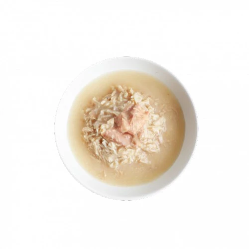 Conserve pour chat Kit Cat - Poulet effiloché et saumon au lait de chèvre 70g – Image 2